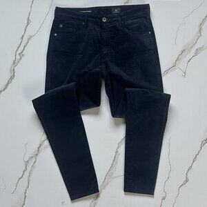 Adriano Goldschmied Farrah High Rise Skinny Jeans Pants Size 29 Navy Blue Velvet